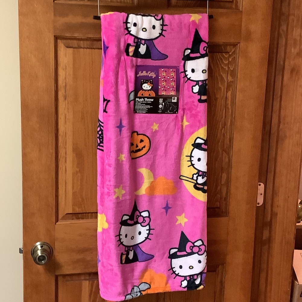 Hello Kitty Halloween Plush Blanket
